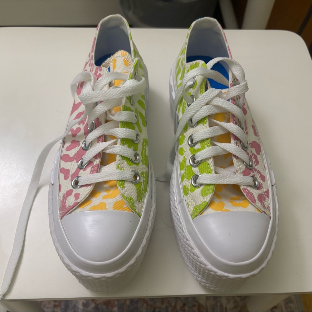 Converse Multicolor Sneakers - Pink, Green, Yellow